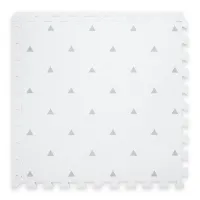 Gus and Beau Premium Baby Playmat in White Triangle Design