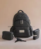 Baby Changing Backpack - Soft Black