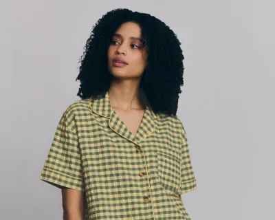 Spring Sprig Pointelle Long Sleeve Top
